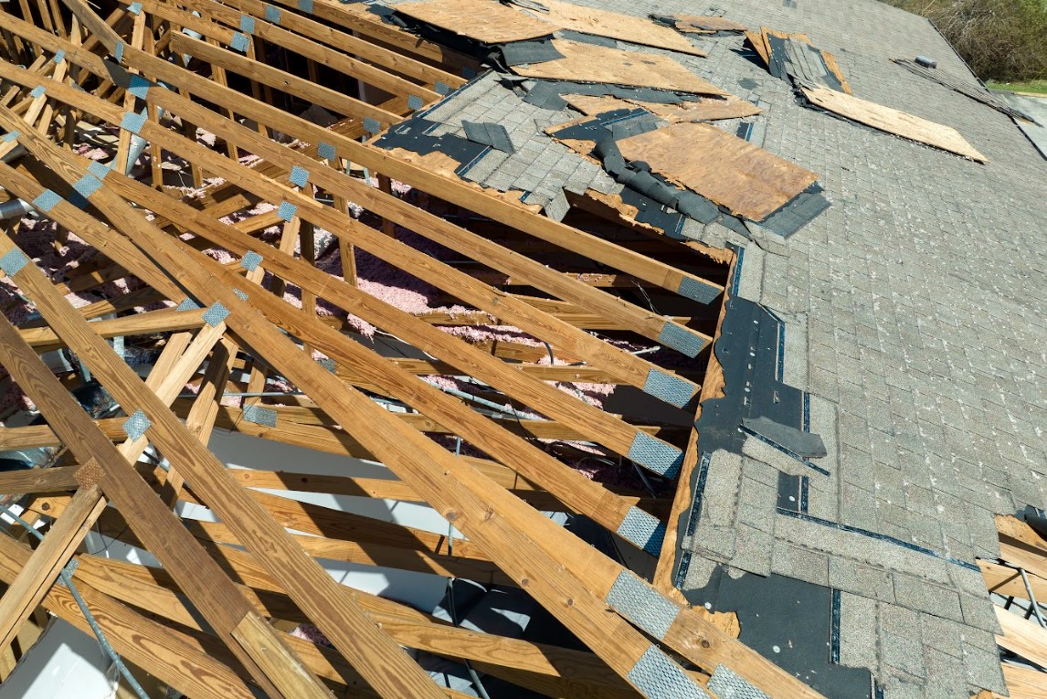 tornado roof damage